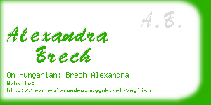 alexandra brech business card